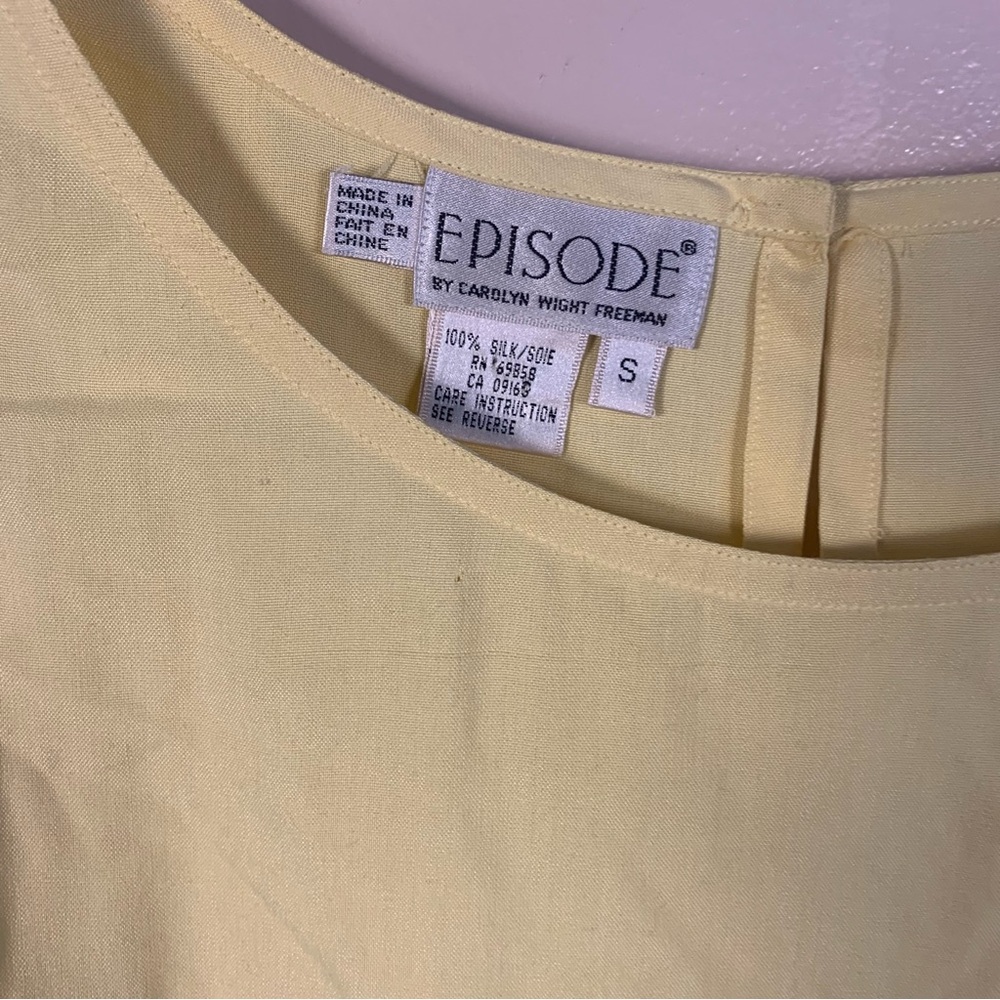 VTG 90s Episode by Carolyn Wright Freeman 100% Silk Tank Top - Picture 2 of 9